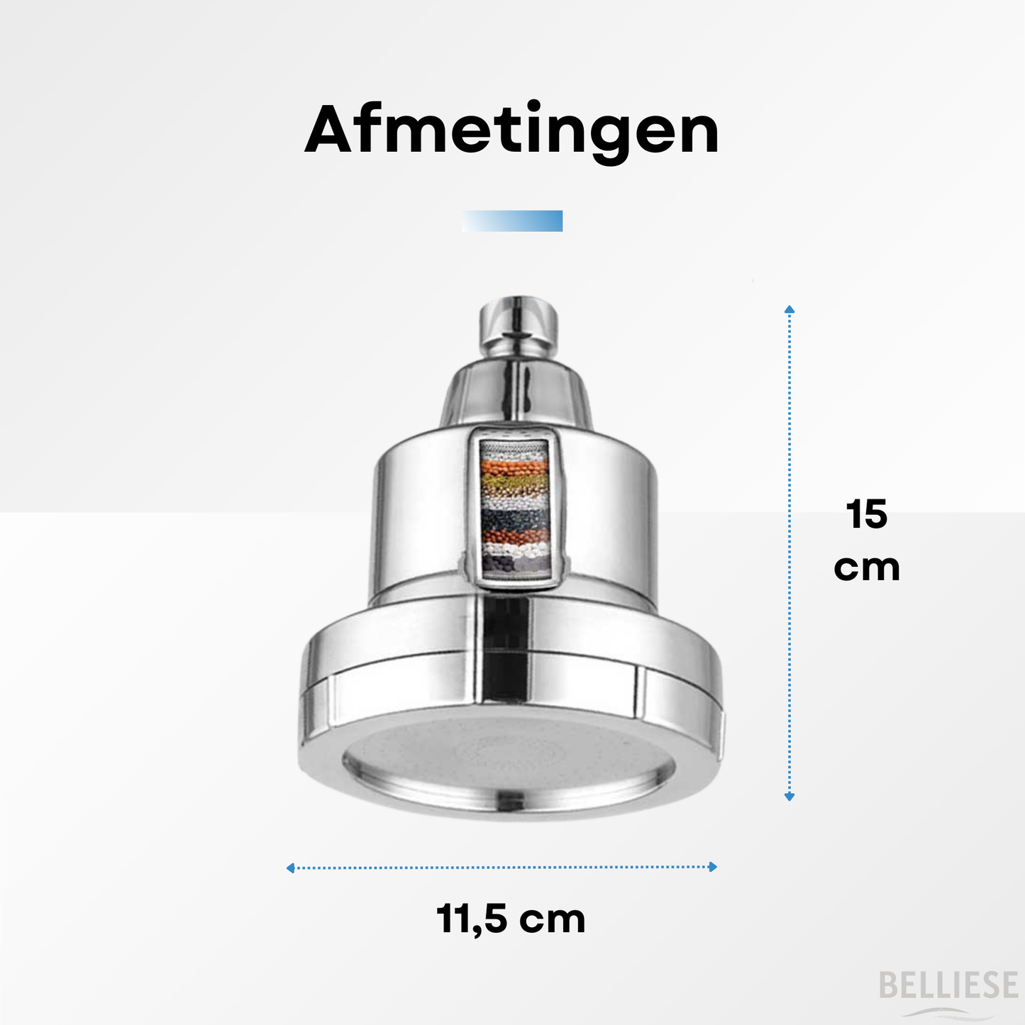 Sensible | Regendouchekop met ingebouwd waterfilter - Belliese