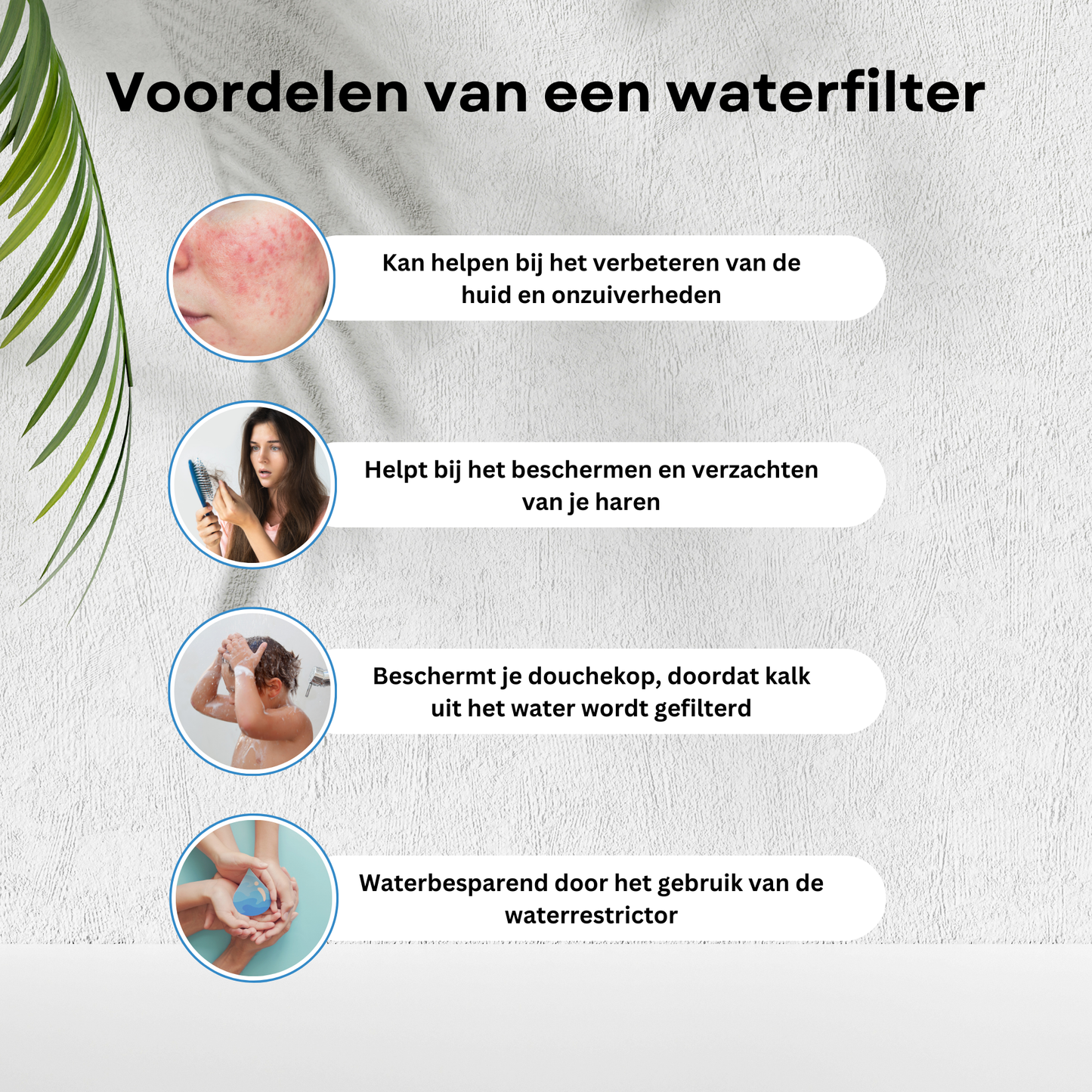 Sensible | Regendouchekop met ingebouwd waterfilter - Belliese