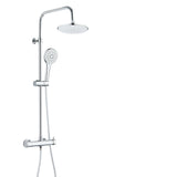 Complete Regendouchekop Rond Chroom - Belliese