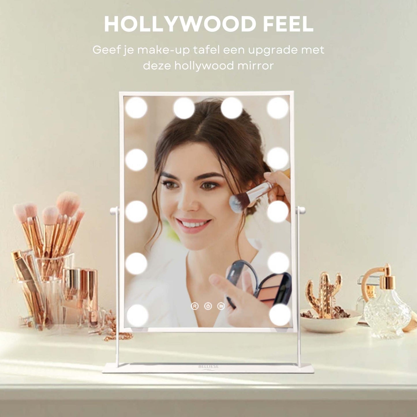 Belliese Vanity | Hollywood Spiegel 47,5x,37,5 - Belliese