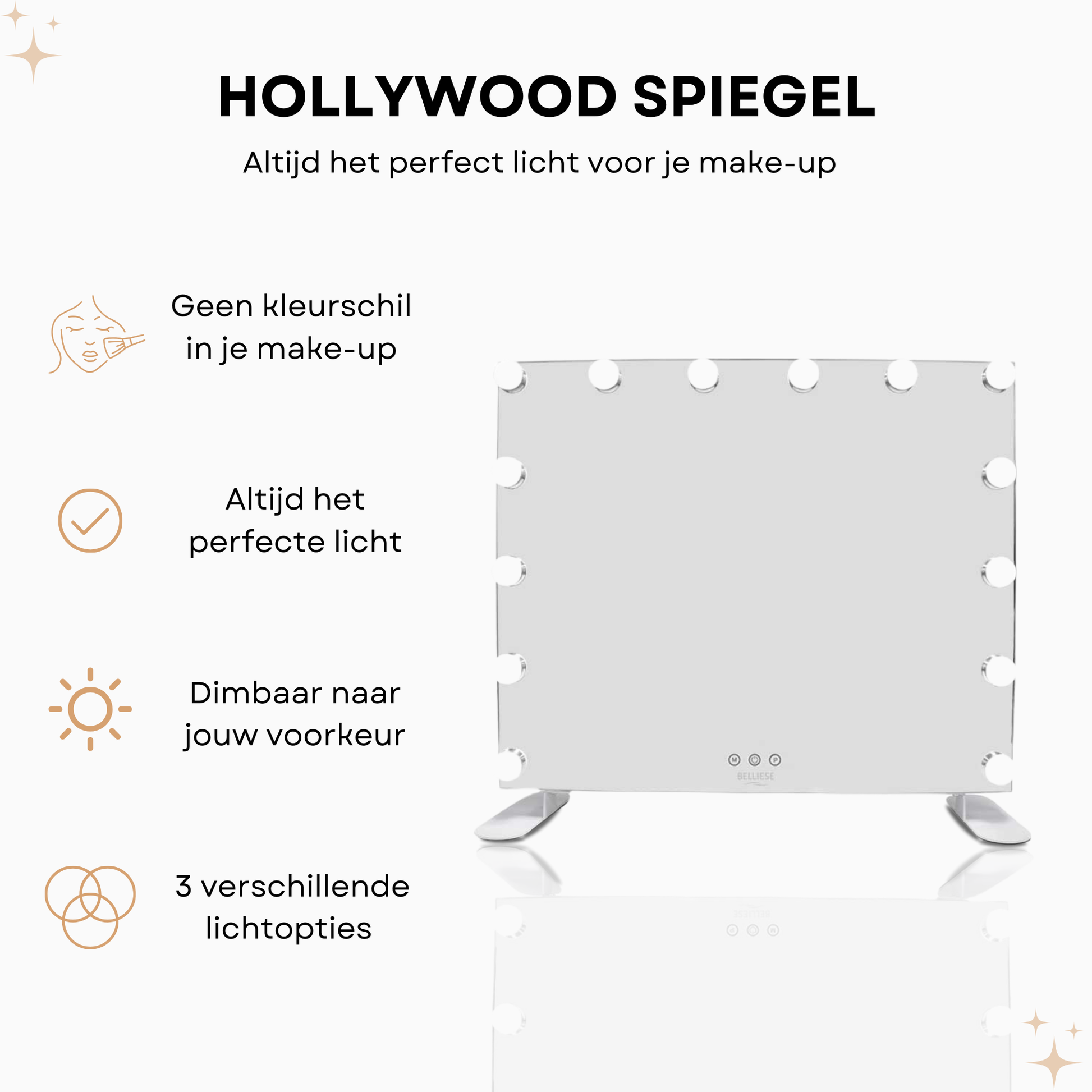 Hollywood spiegel 60x50 cm - Belliese
