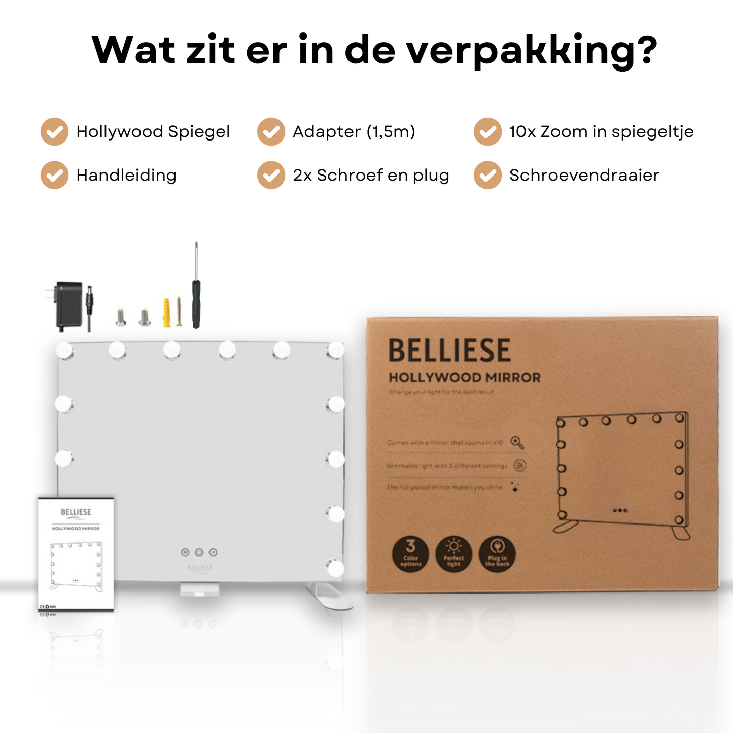 Hollywood spiegel 60x50 cm - Belliese