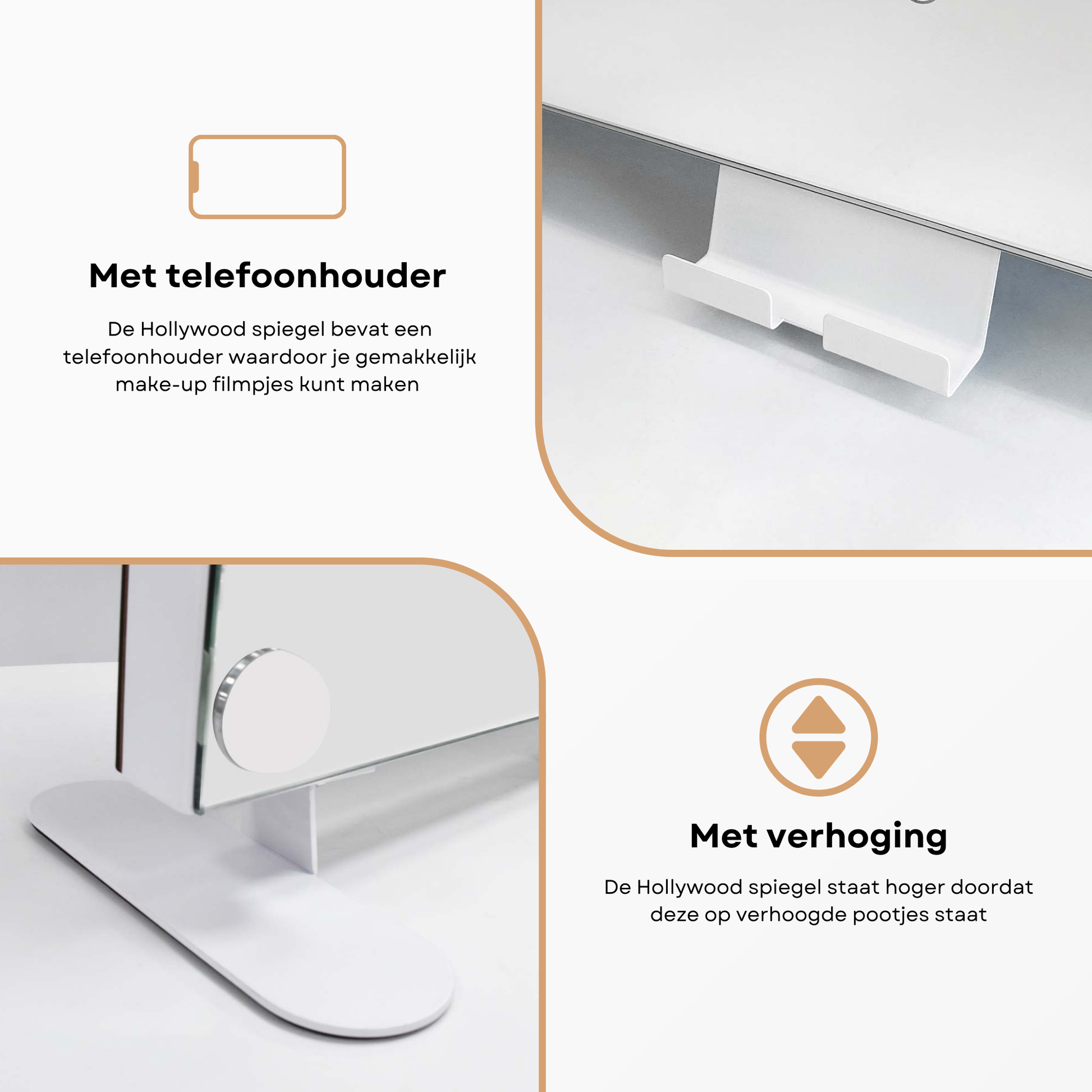 Hollywood spiegel 60x50 cm - Belliese