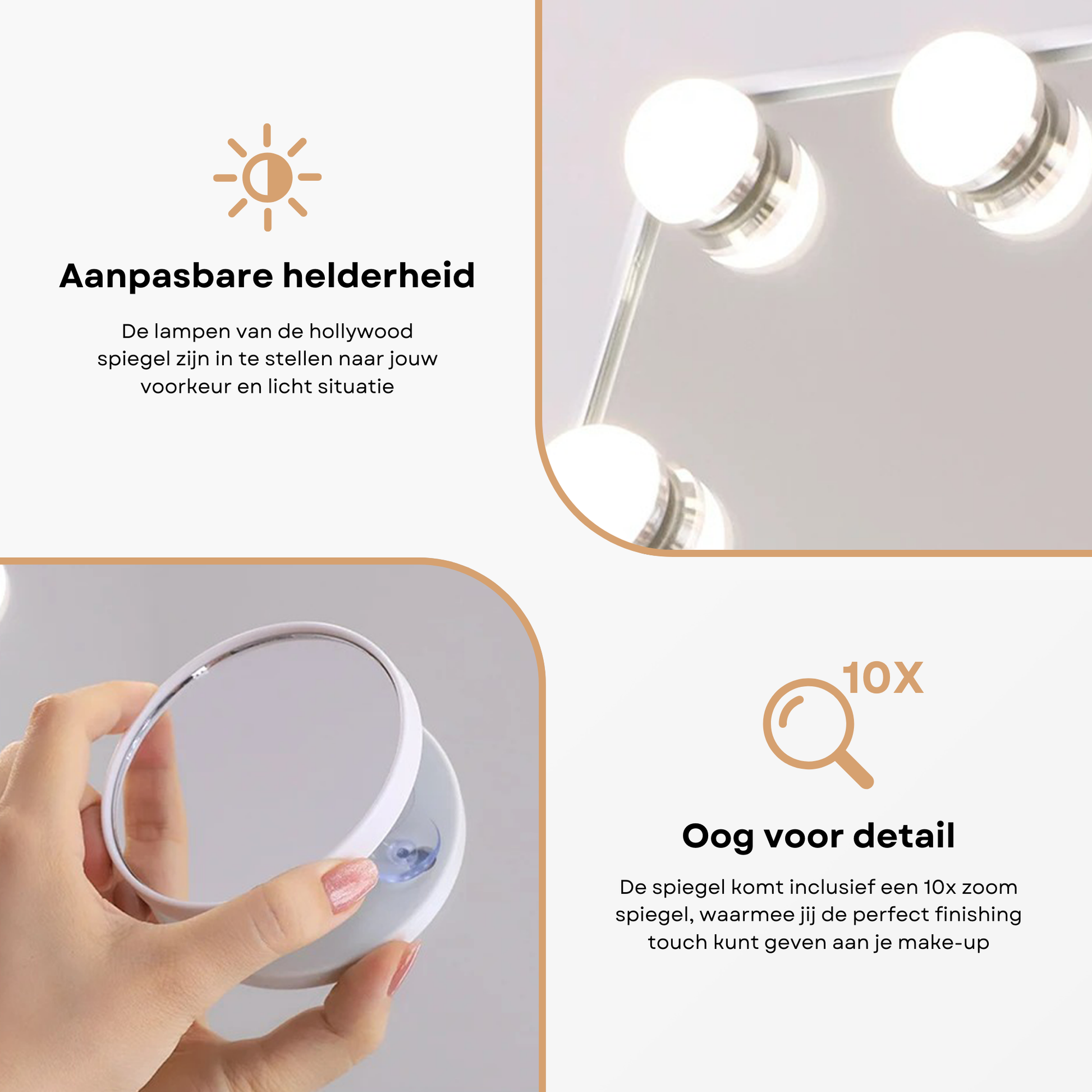 Hollywood spiegel 60x50 cm - Belliese