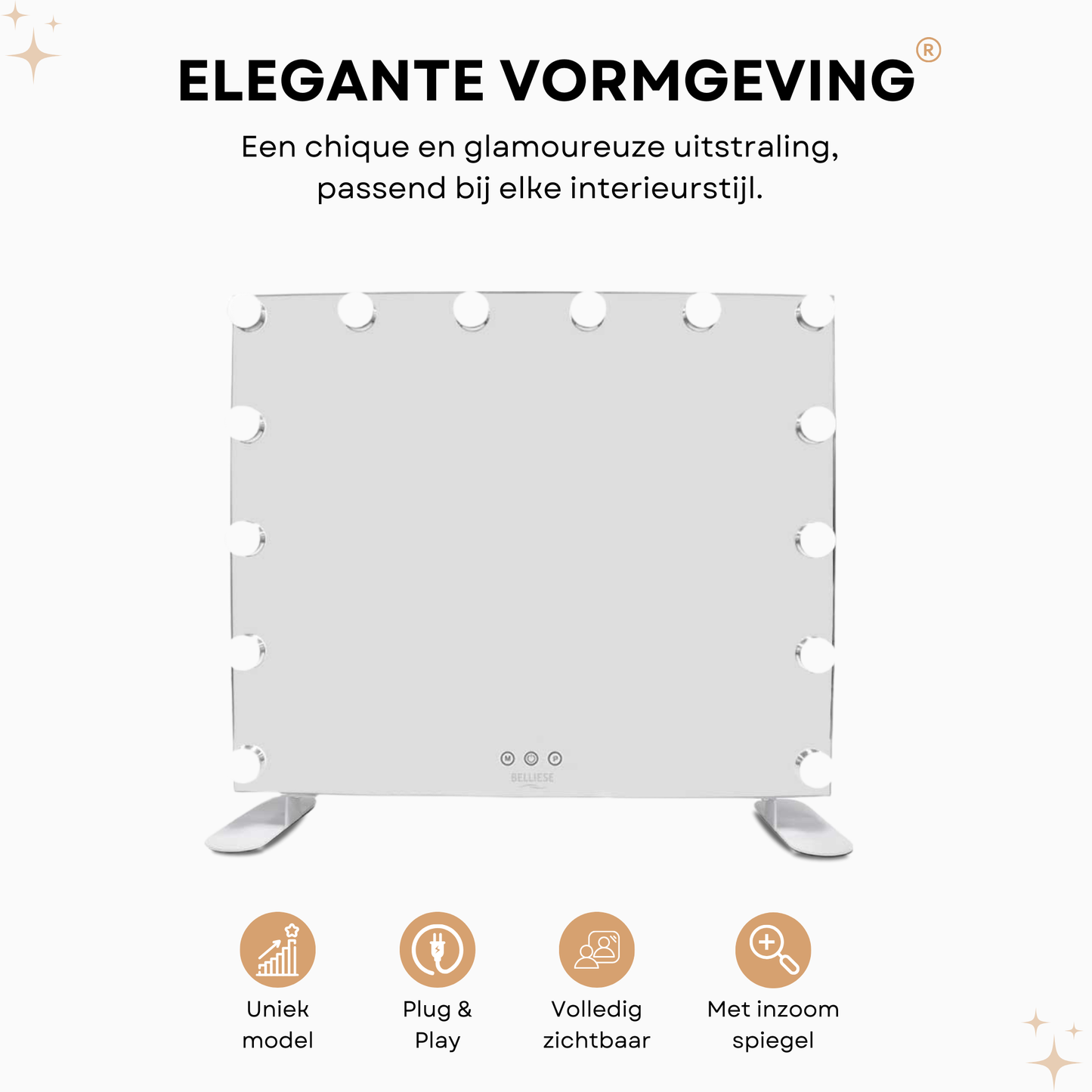 Hollywood spiegel 60x50 cm - Belliese