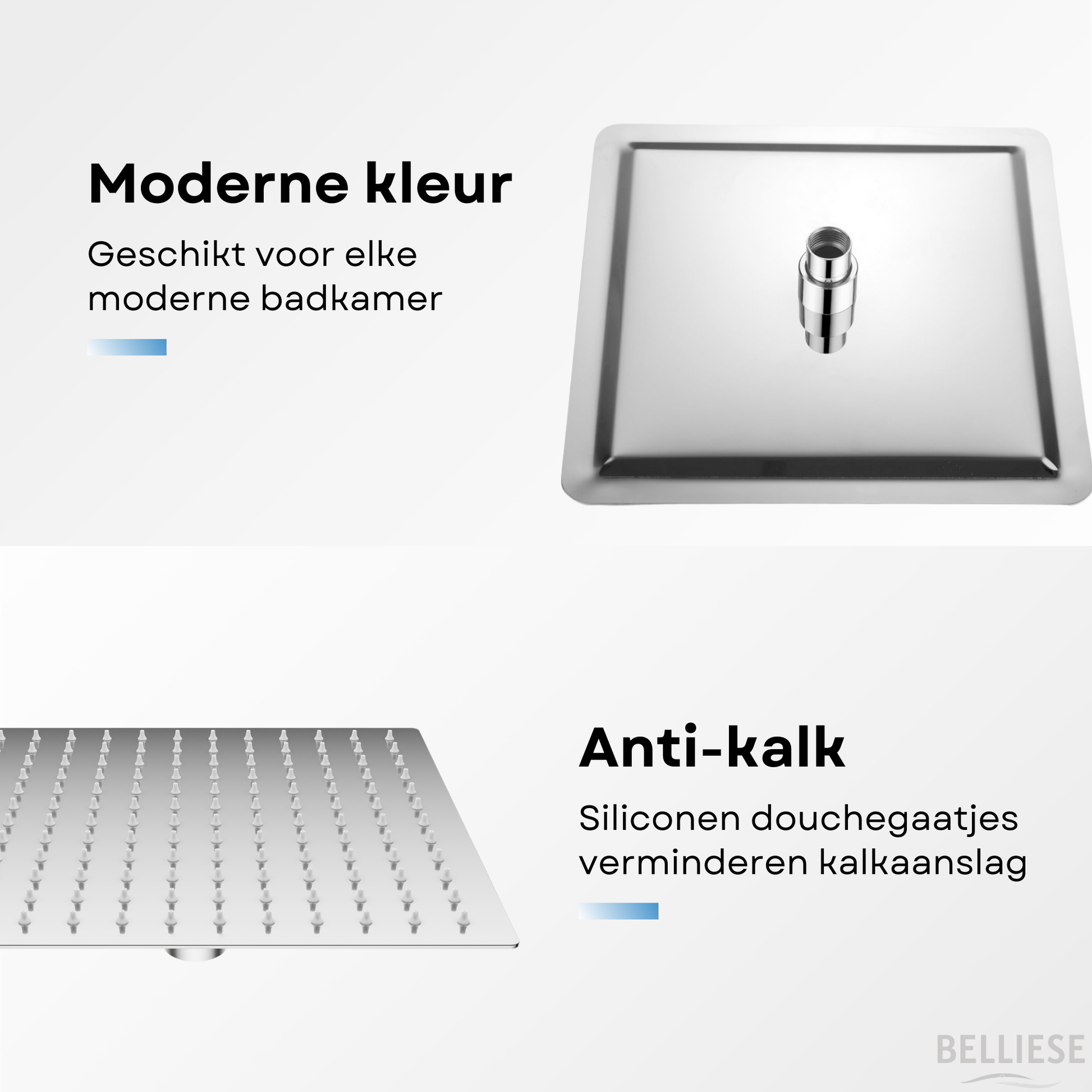 Regendouchekop Vierkant 25 CM - Belliese